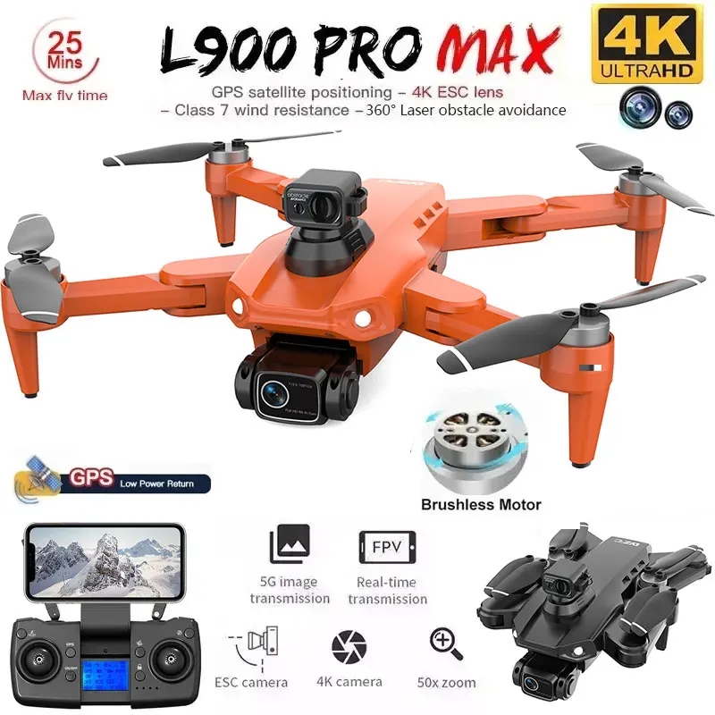 L900 Pro MAX GPS Drone 4K Prof - đánh giá và giá Drone Kit Professional